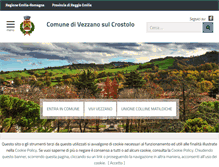 Tablet Screenshot of comune.vezzano-sul-crostolo.re.it